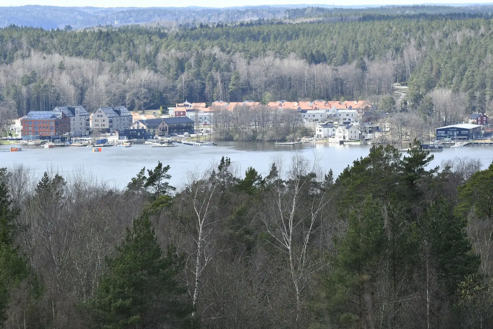 Utsikt över Mälaröarna och Ekerö