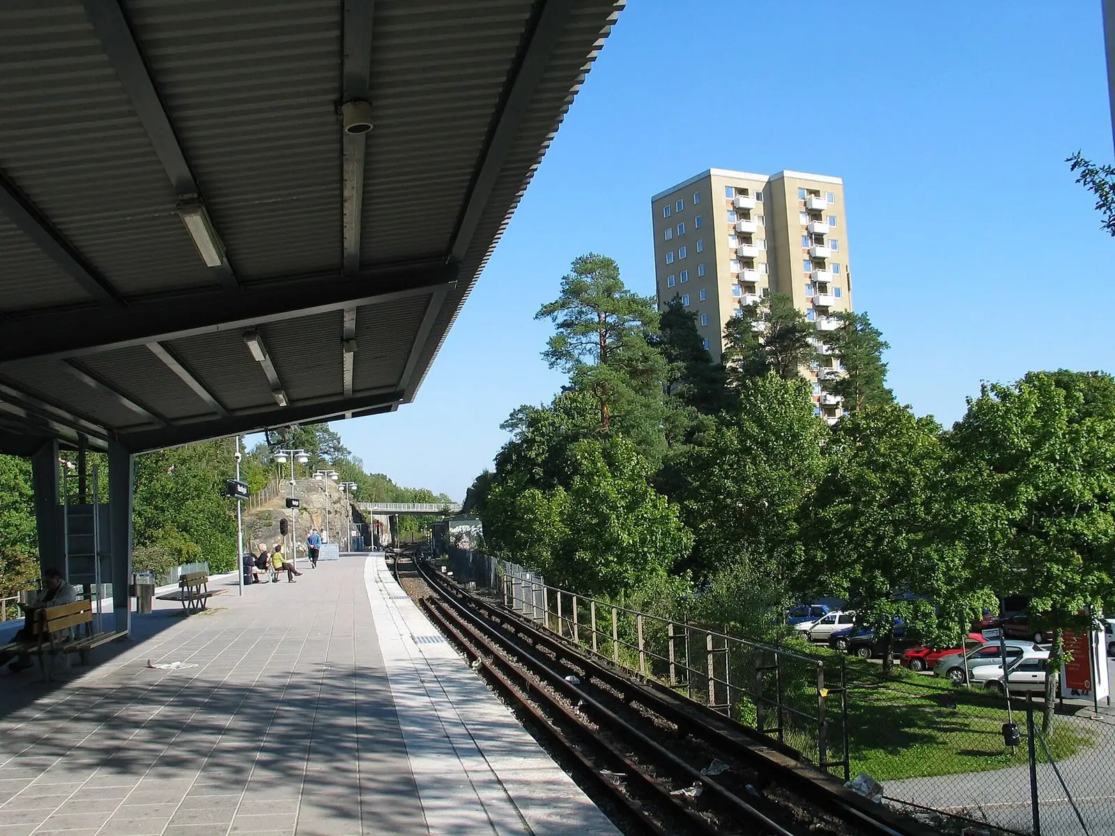 Perrongen i Hässelby gård