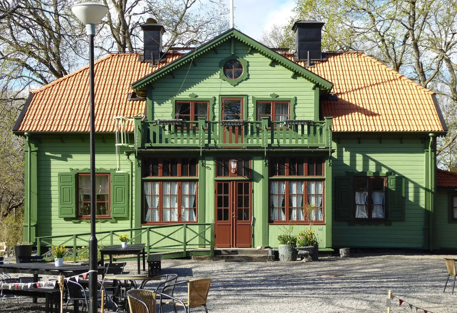 Herrängens gård, en grön trävilla