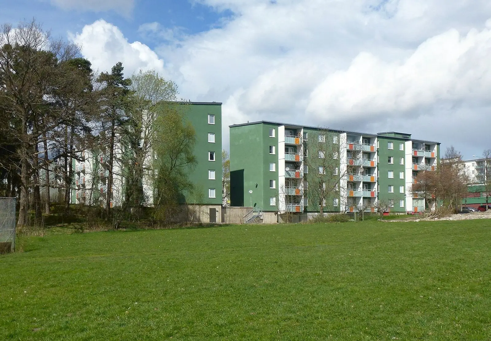 Gröna bostadshus i Husby