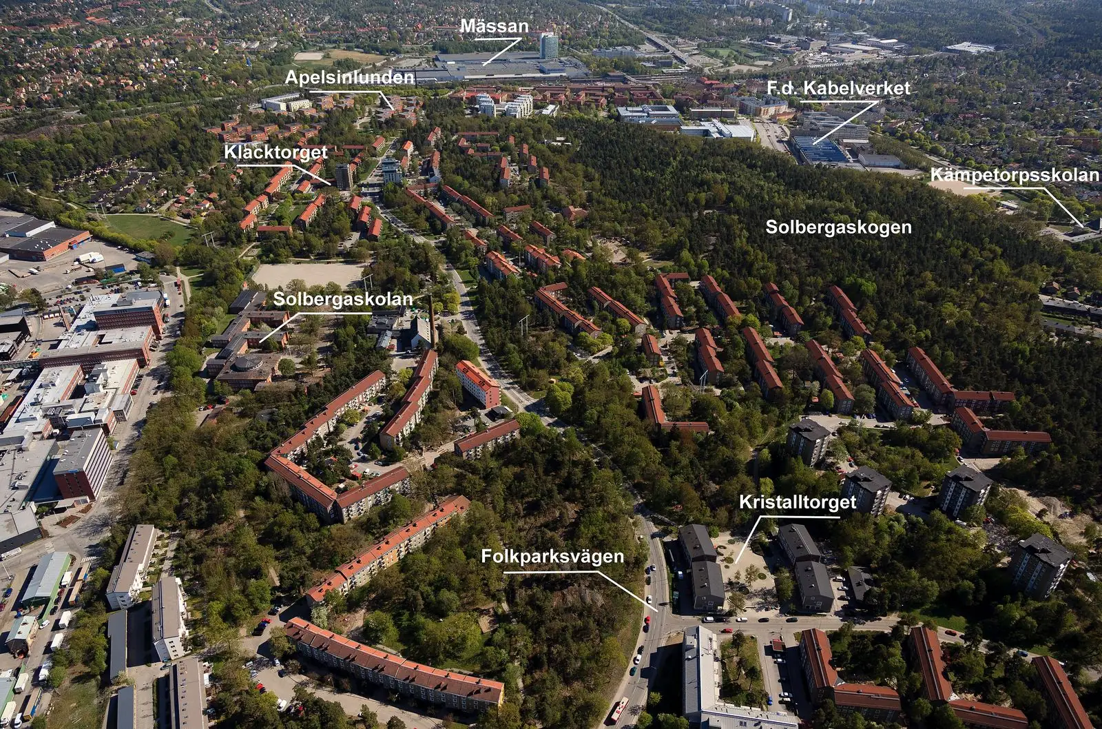 Solberga från luften