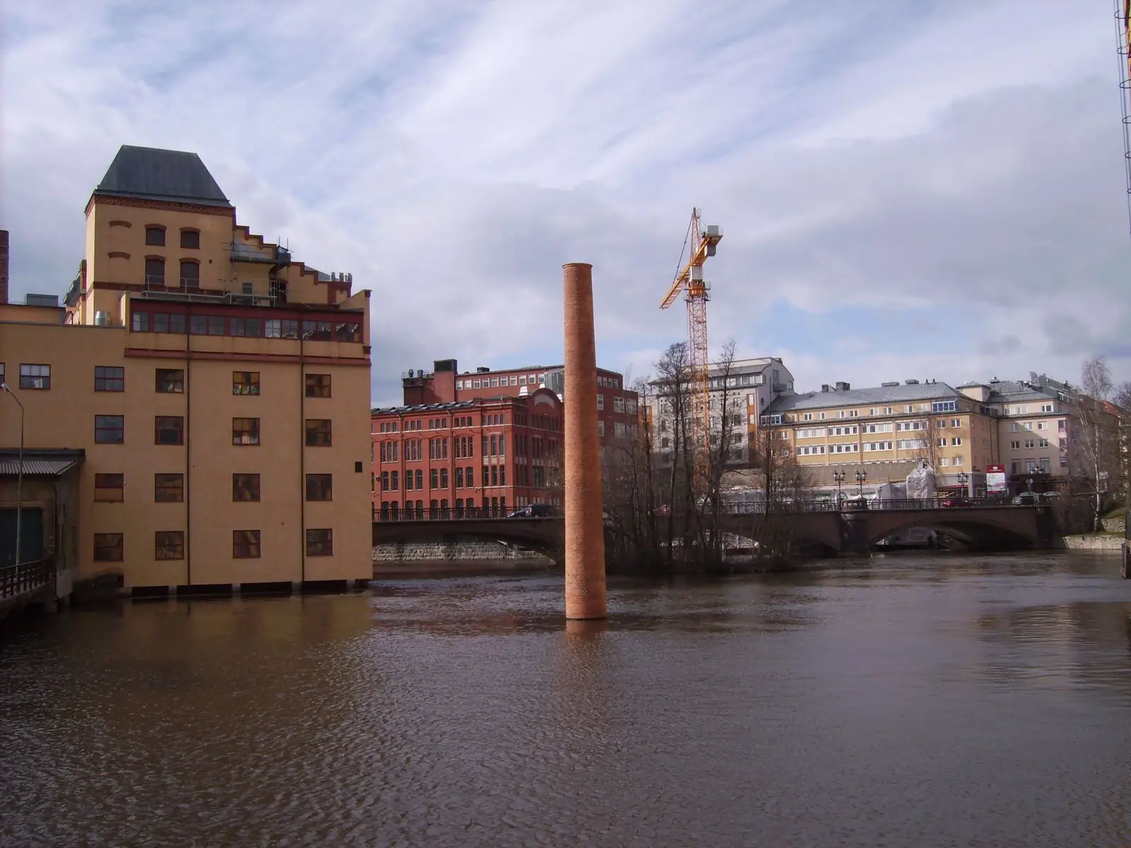 Industrilandskapet vid Motala ström i Norrköping