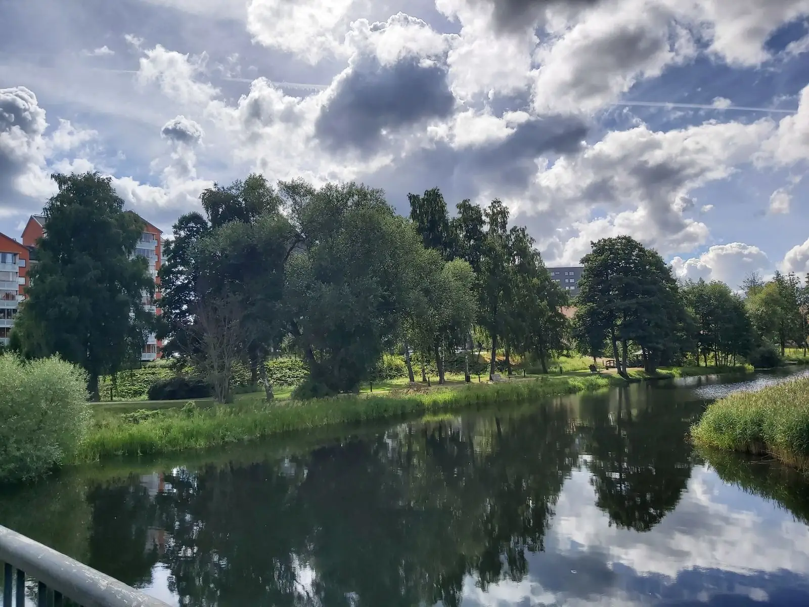 Svartån och parken i Mjölby