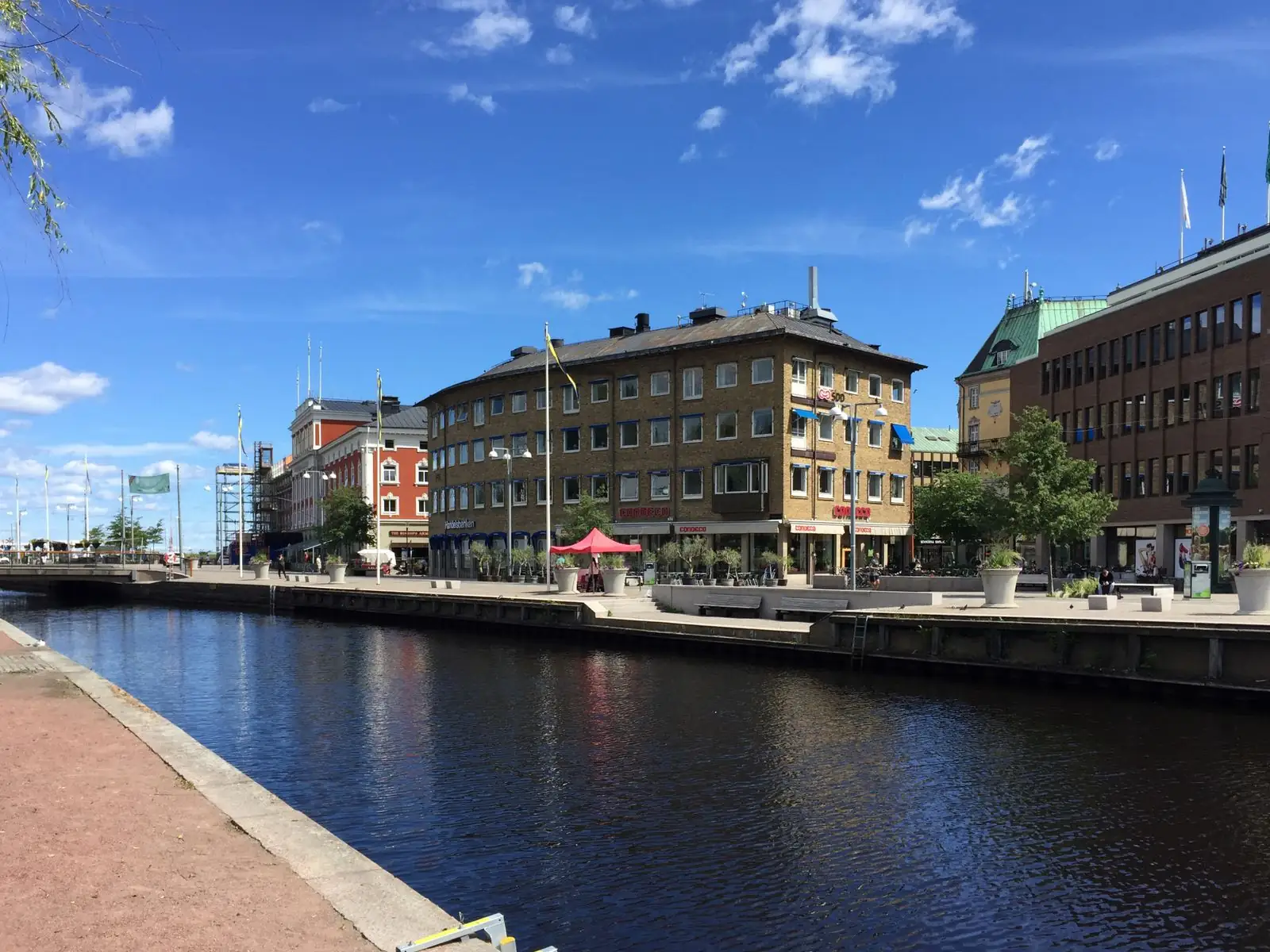 Kanalen genom centrala Jönköping