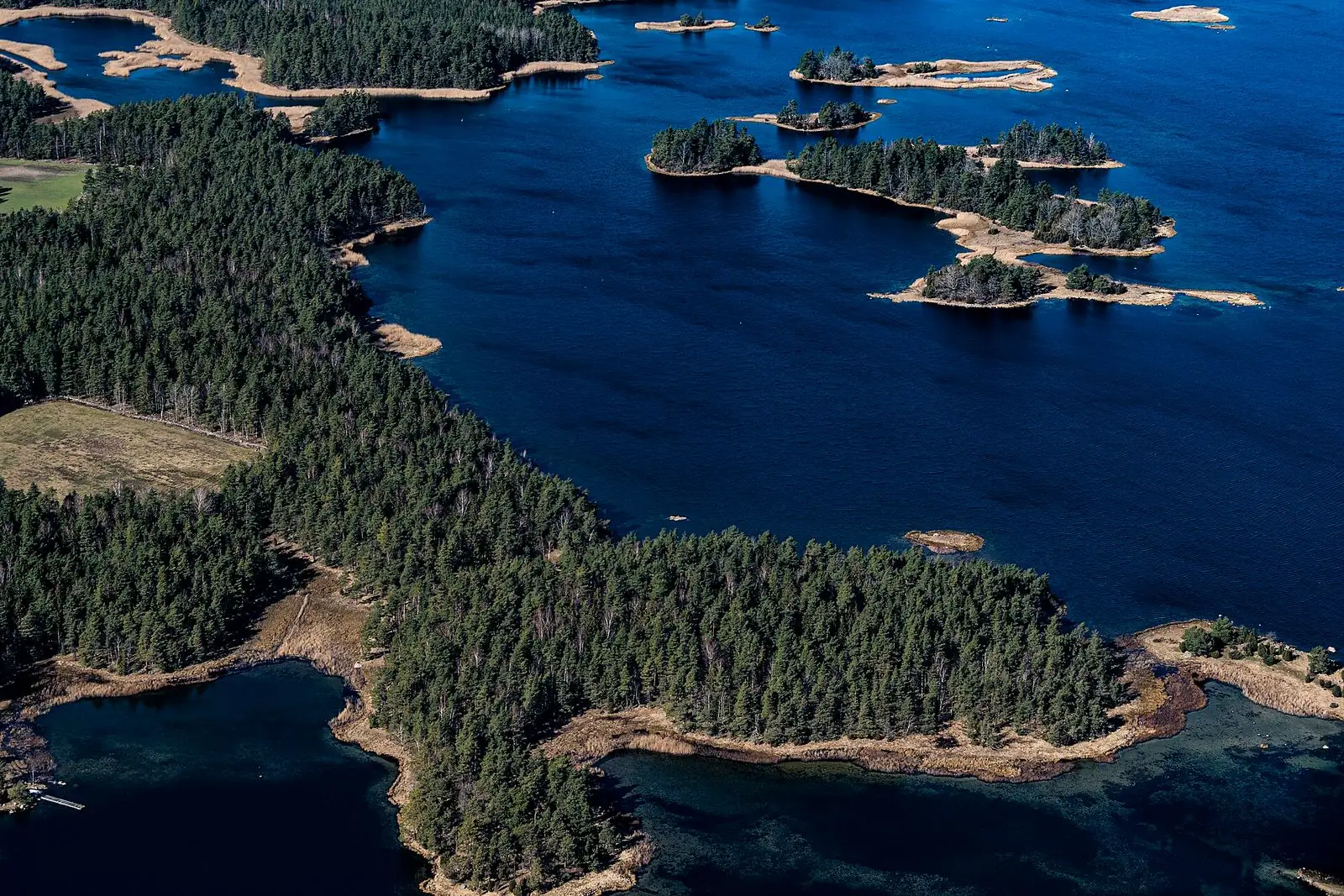Mönsterås skärgård från luften