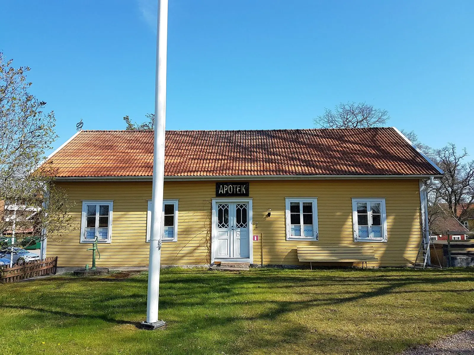 Gult trähus i Mönsterås
