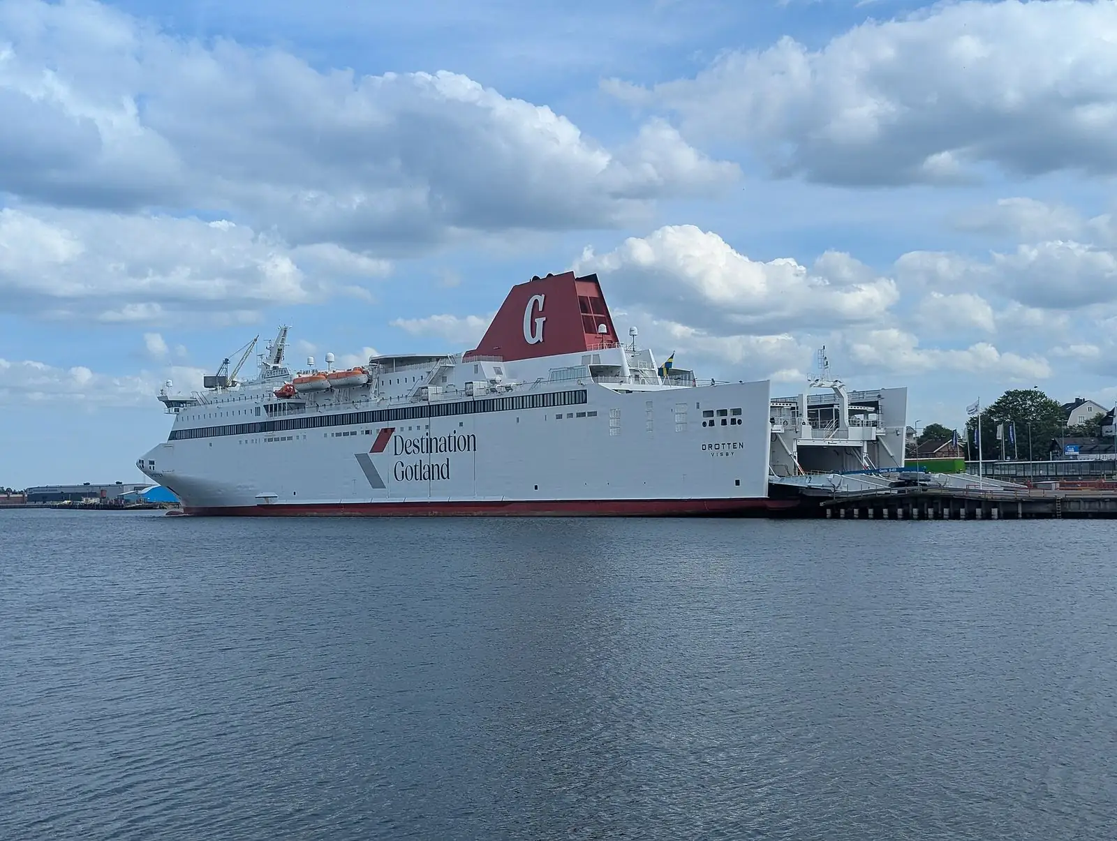 Gotlandsfärjan i Oskarshamns hamn