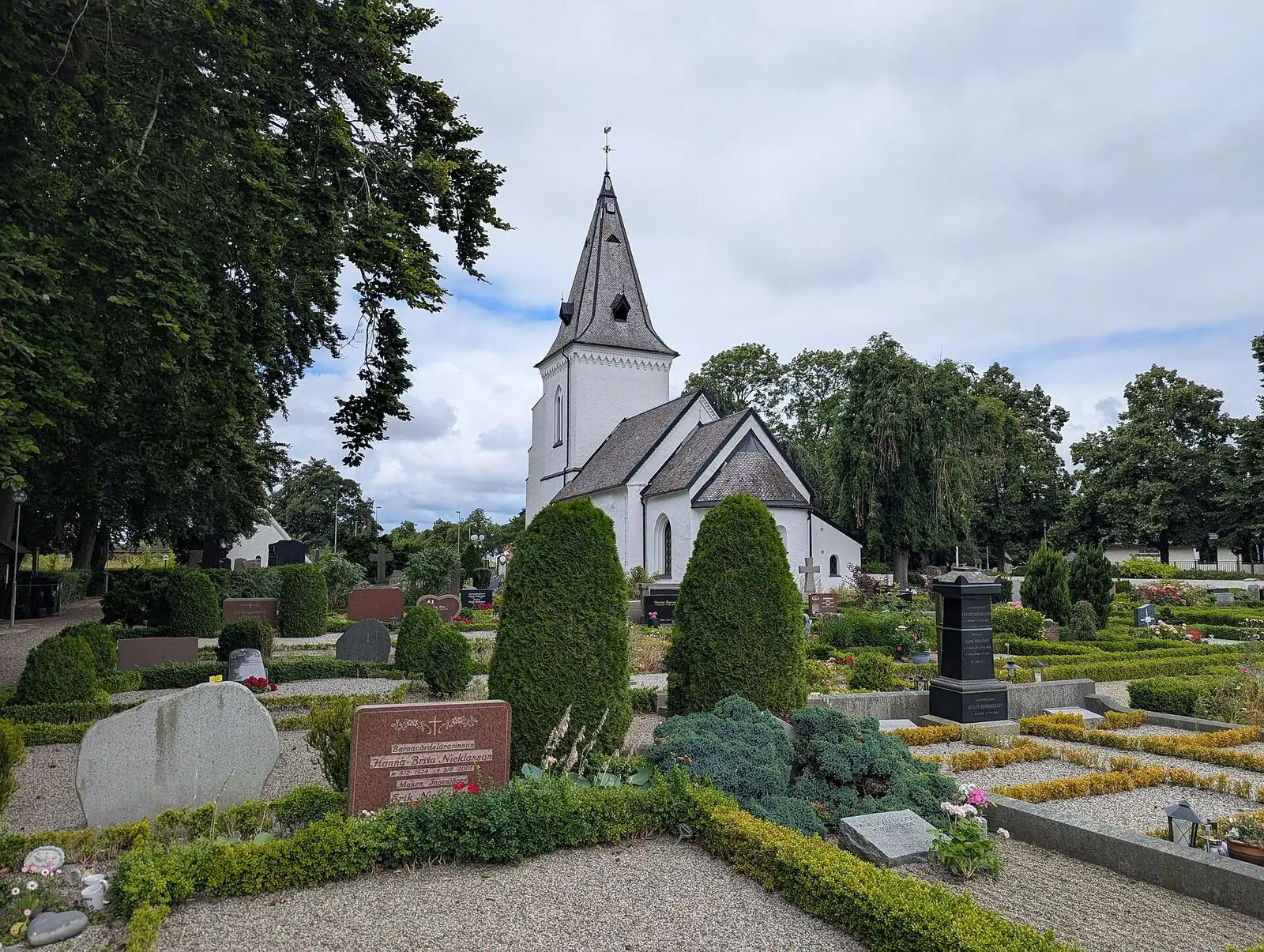 Kyrka och kyrkogård i Staffanstorp