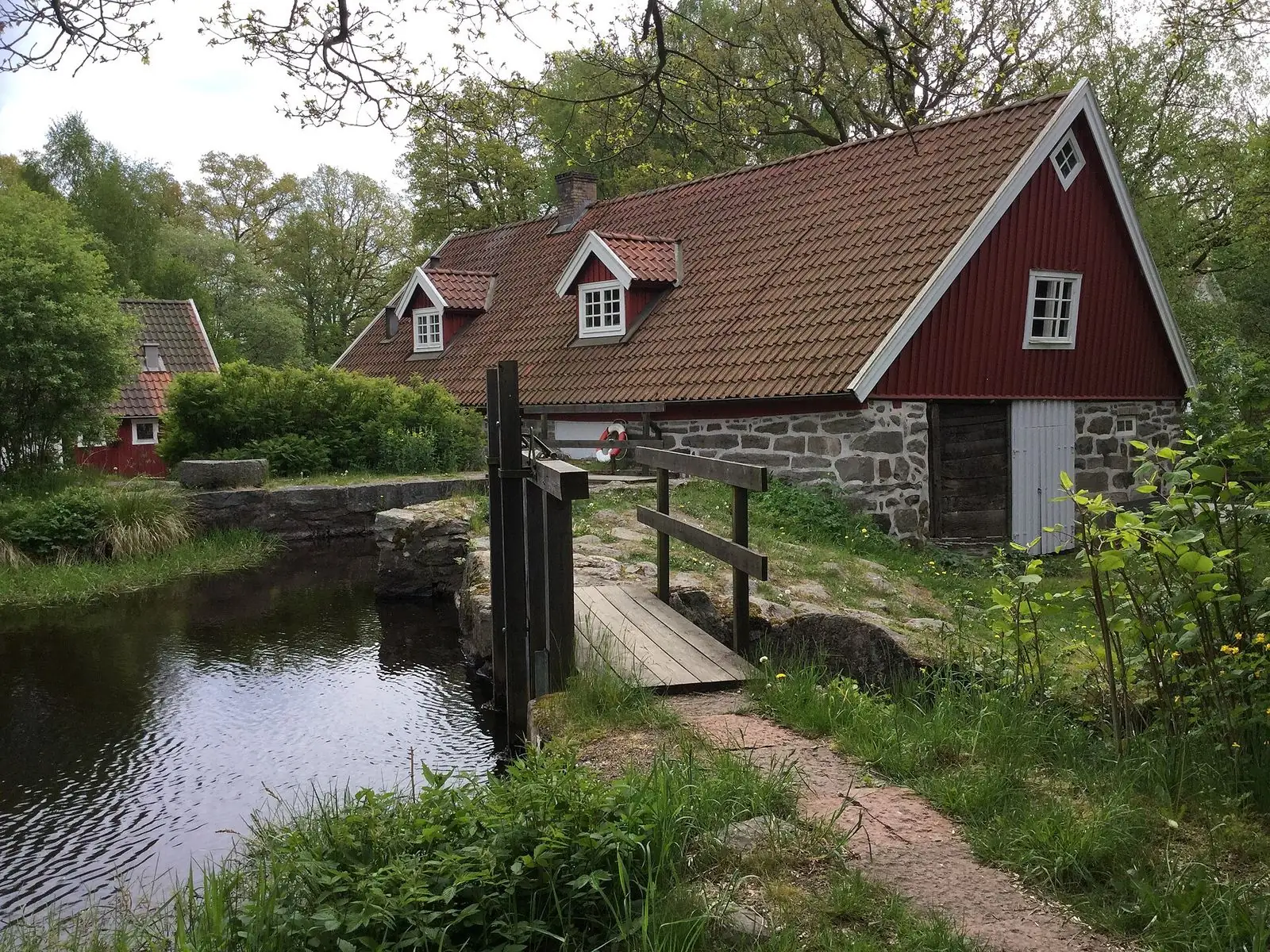 Gammal kvarn vid ån i Höör