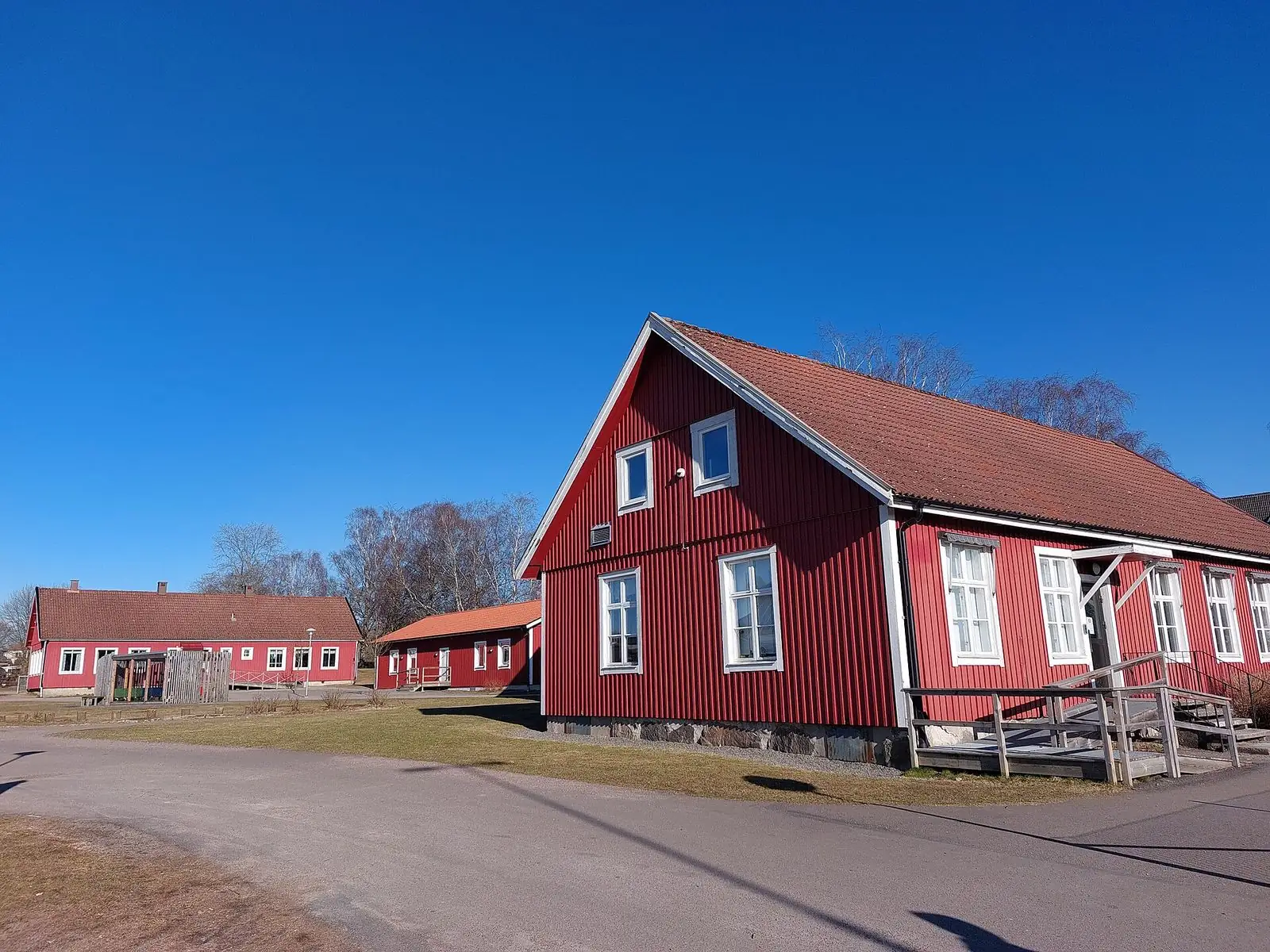 Rött trähus i Perstorp