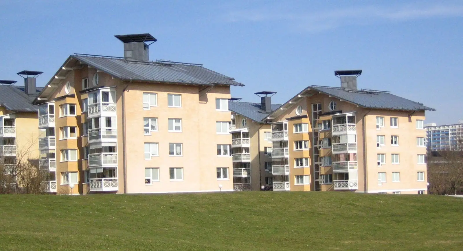 Bostadshus i Bellevue Park