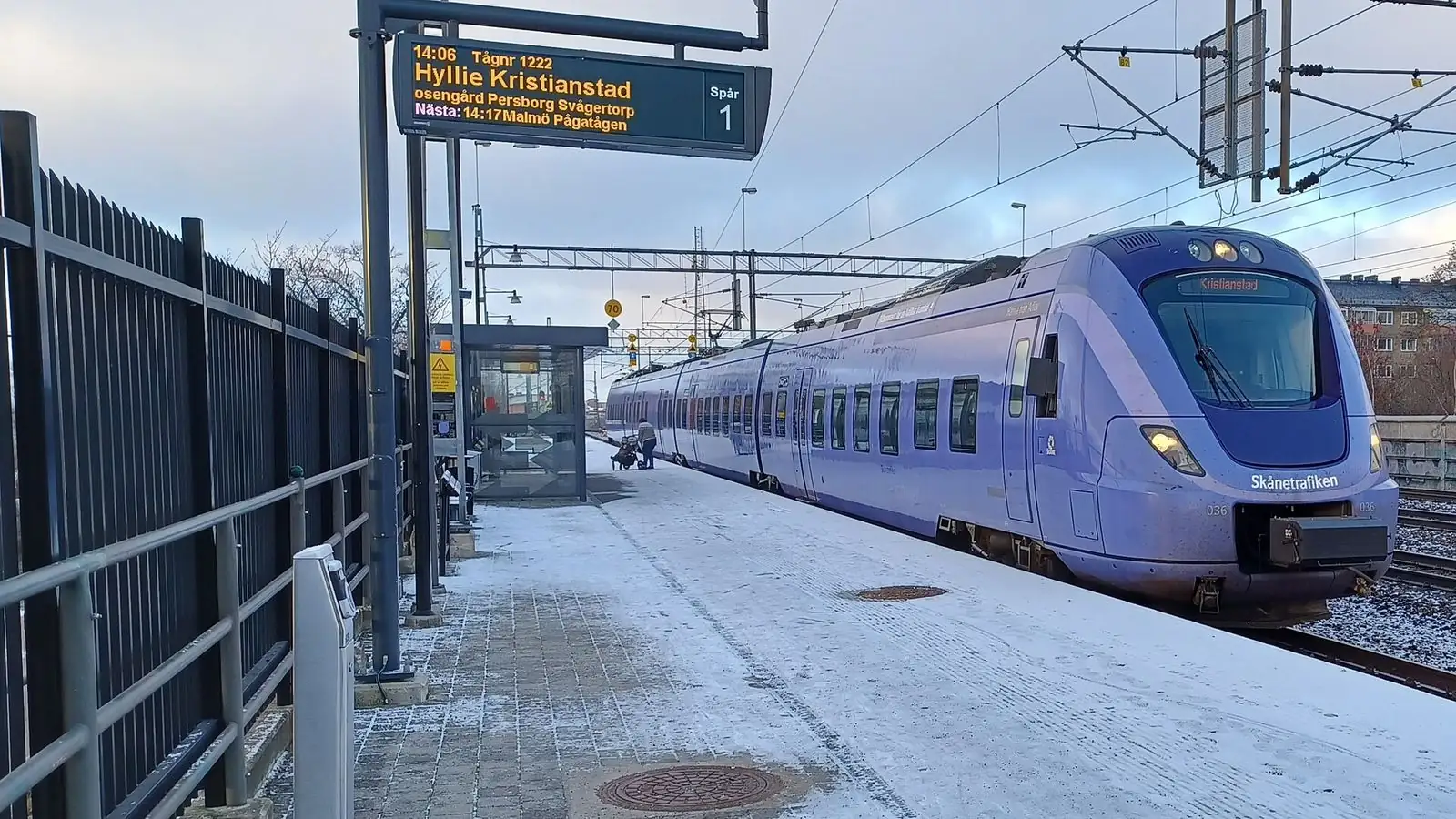 Pågatåg vid Östervärns station