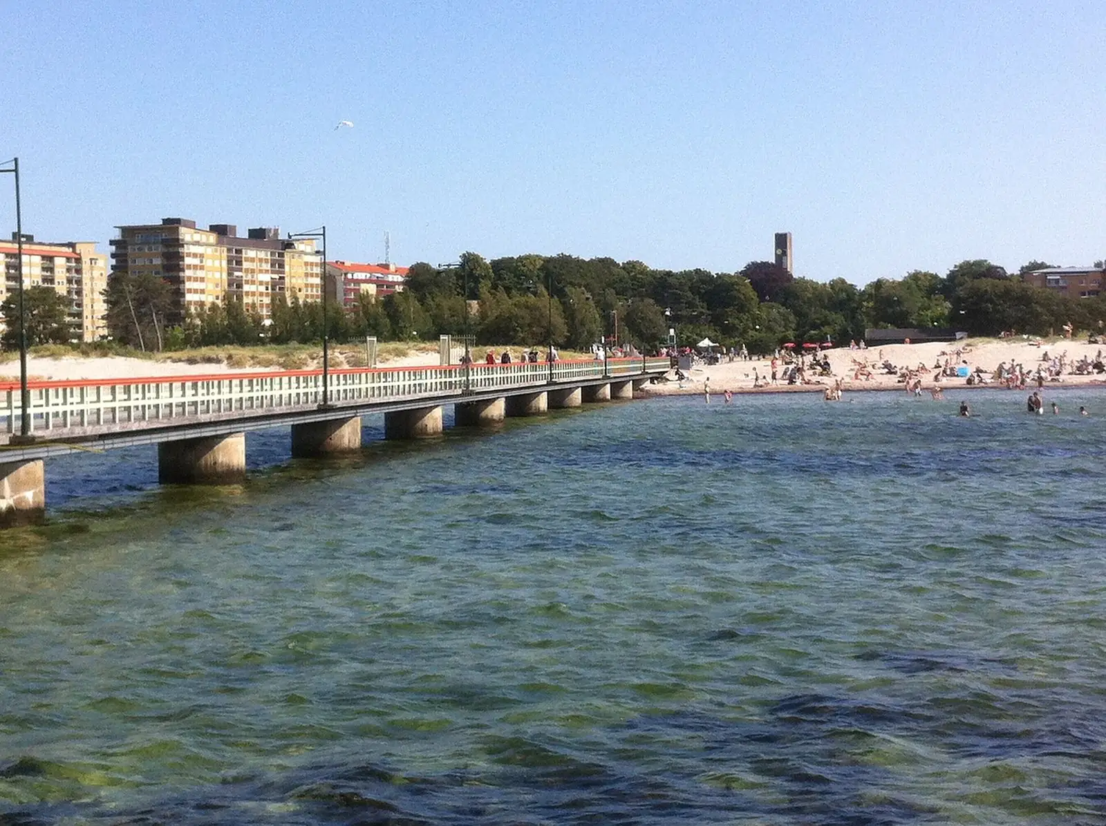 Strandpromenad nära Fridhem