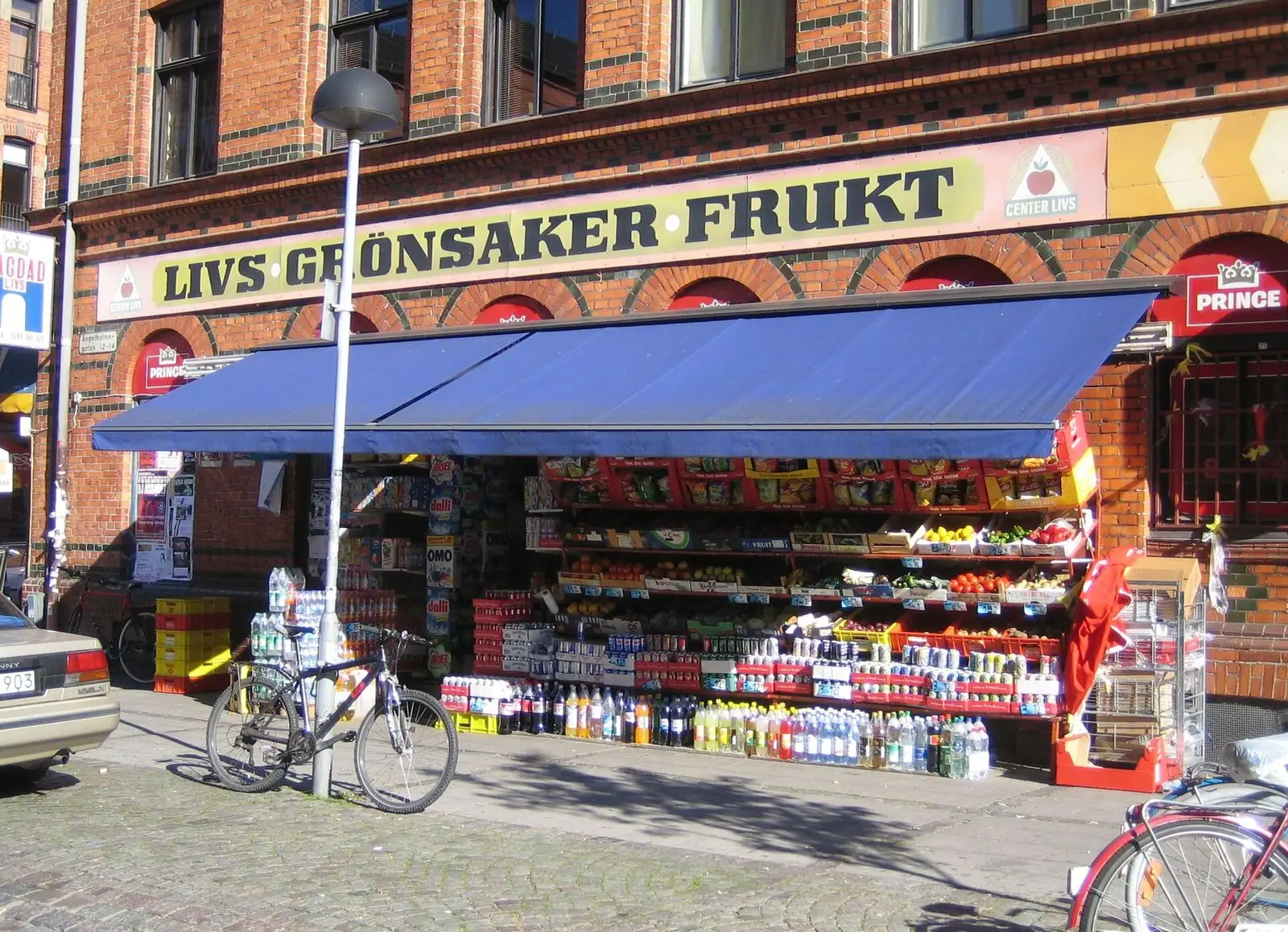 Fruktstånd på Möllevångstorget