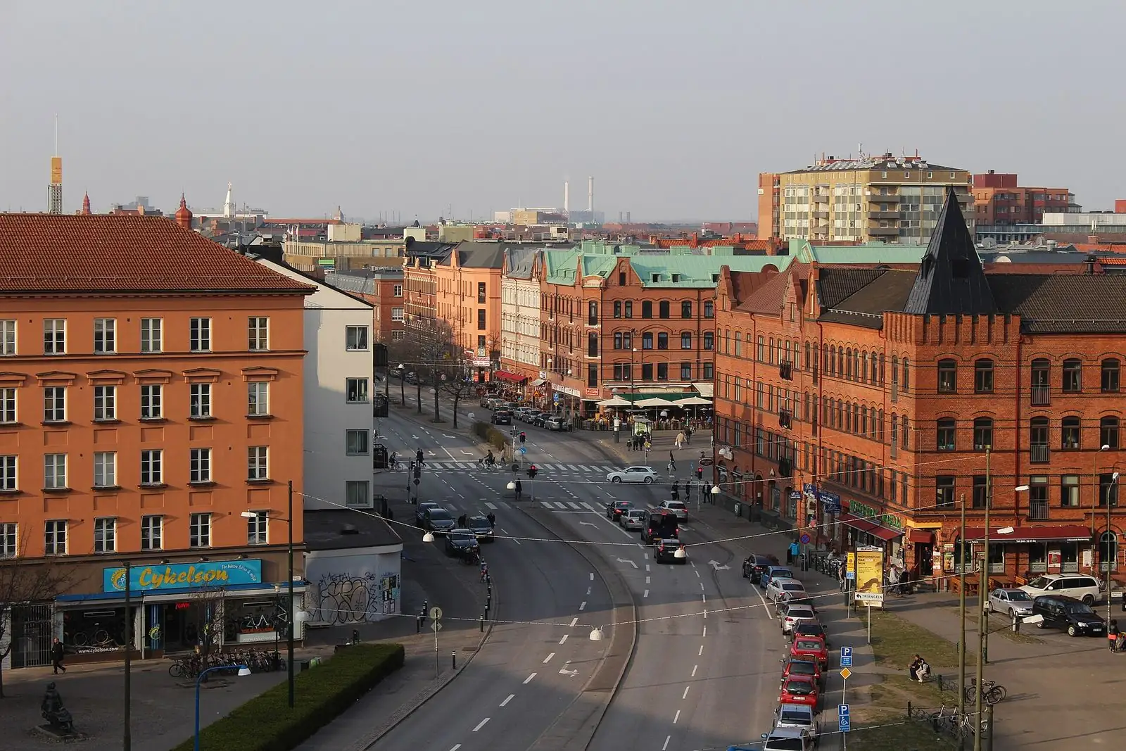 Möllevångstorget och Bergsgatan