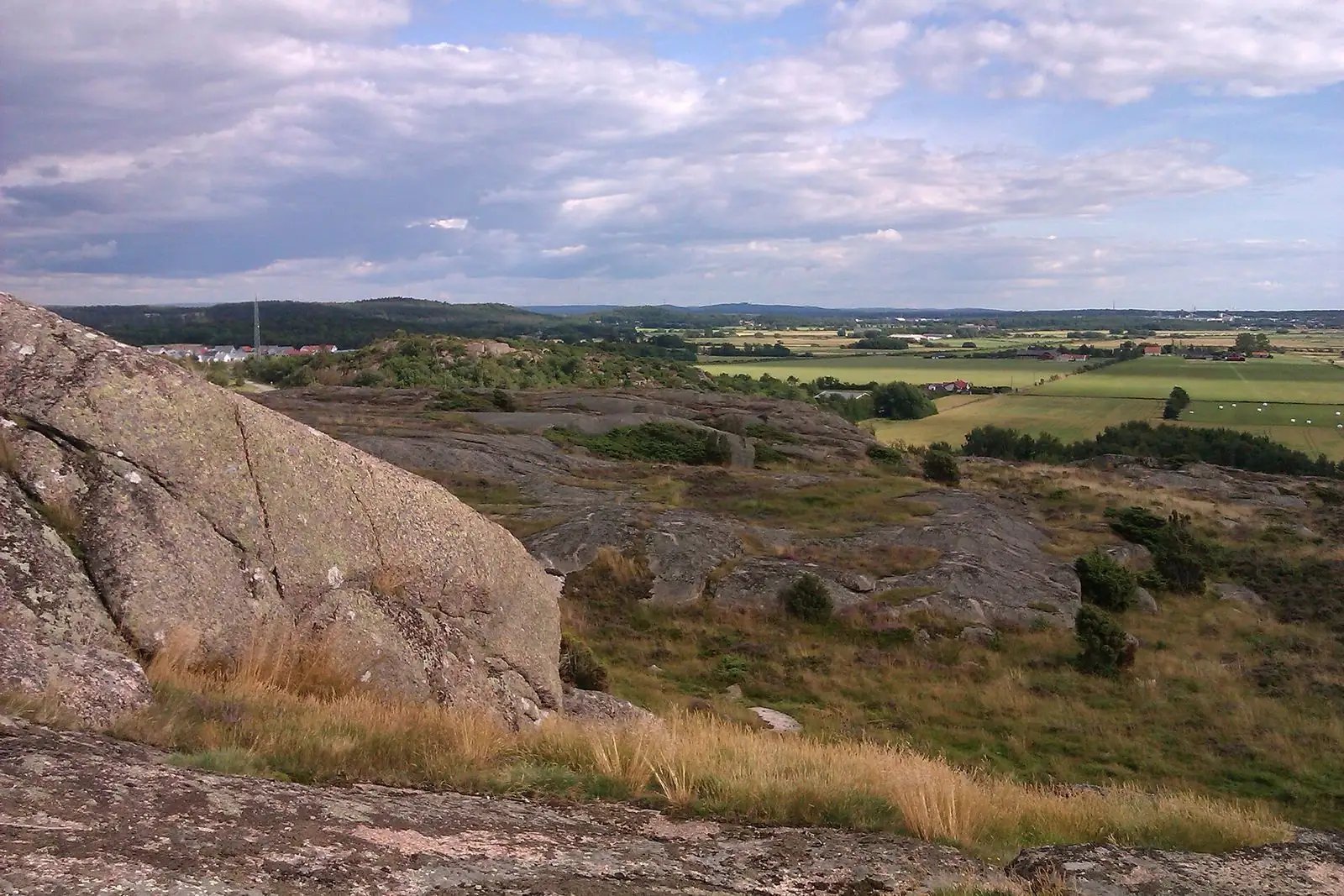 Klippor och havet vid Varberg