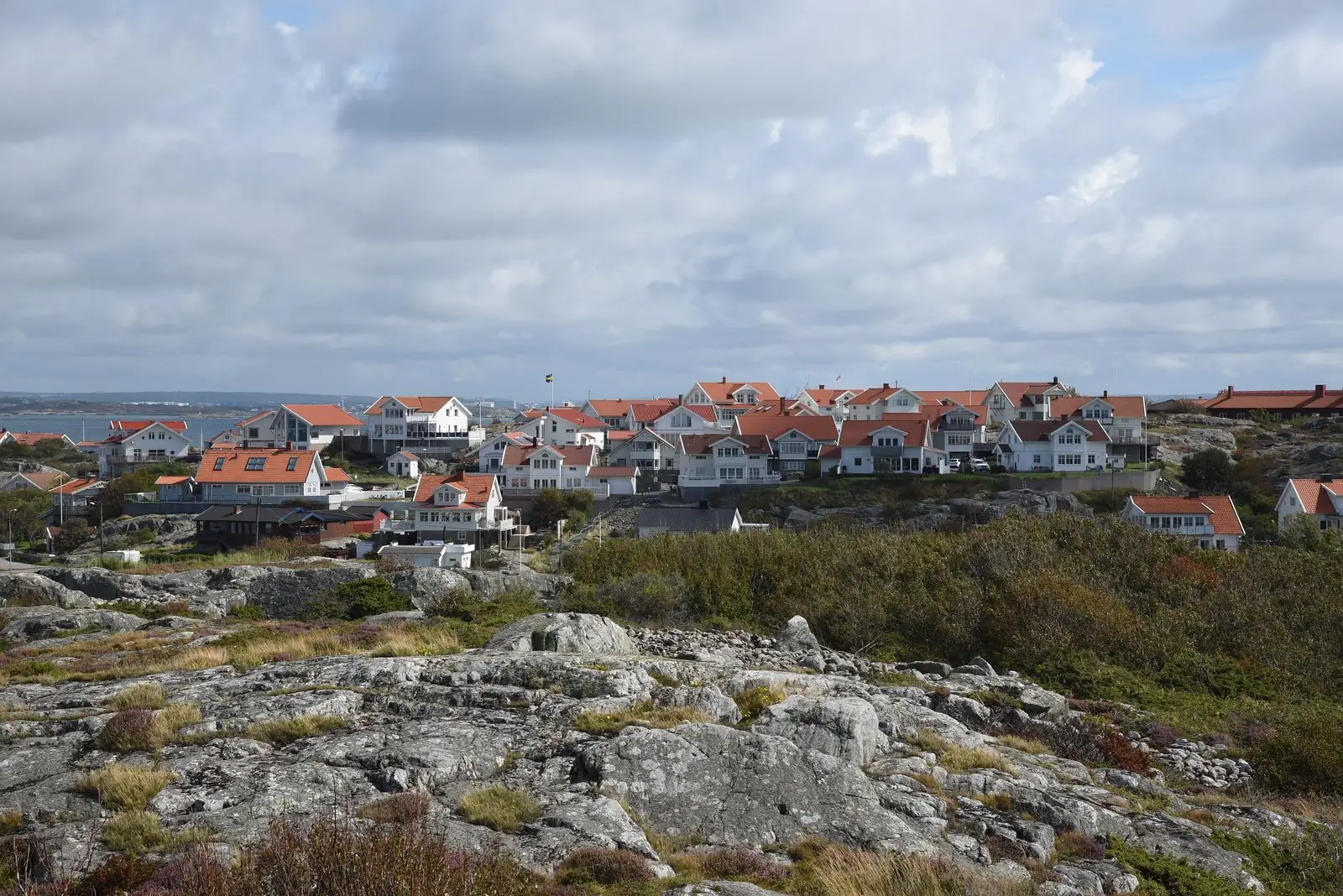 Hus på klipporna i Öckerö