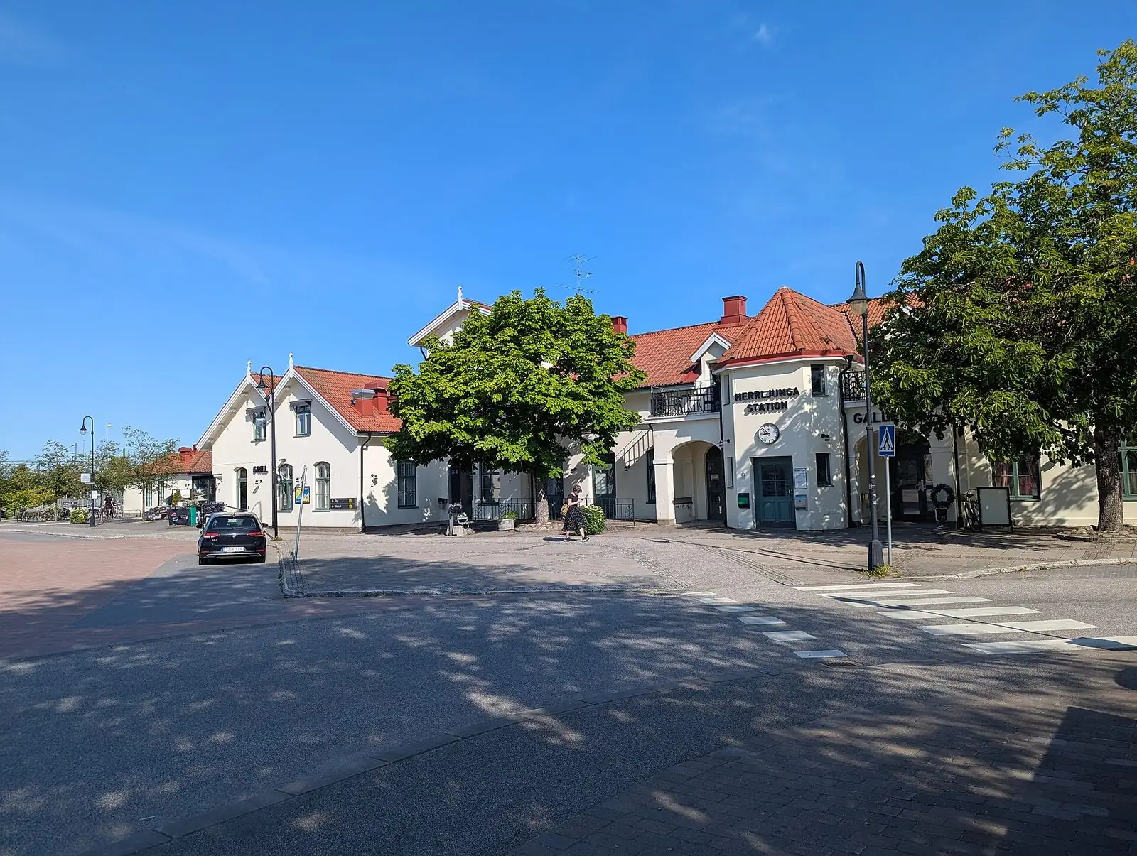 Stationsområdet i Herrljunga