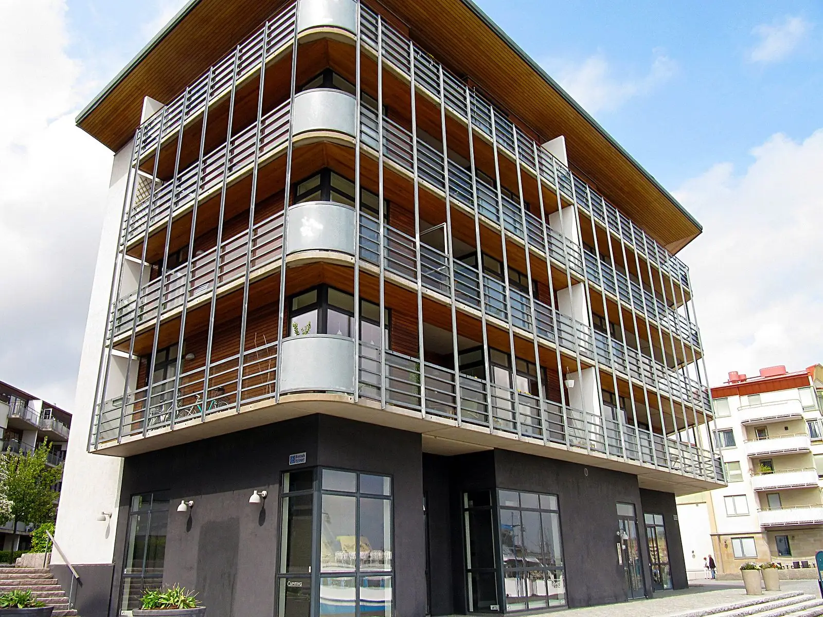 Nya bostadshus med balkonger i Eriksberg