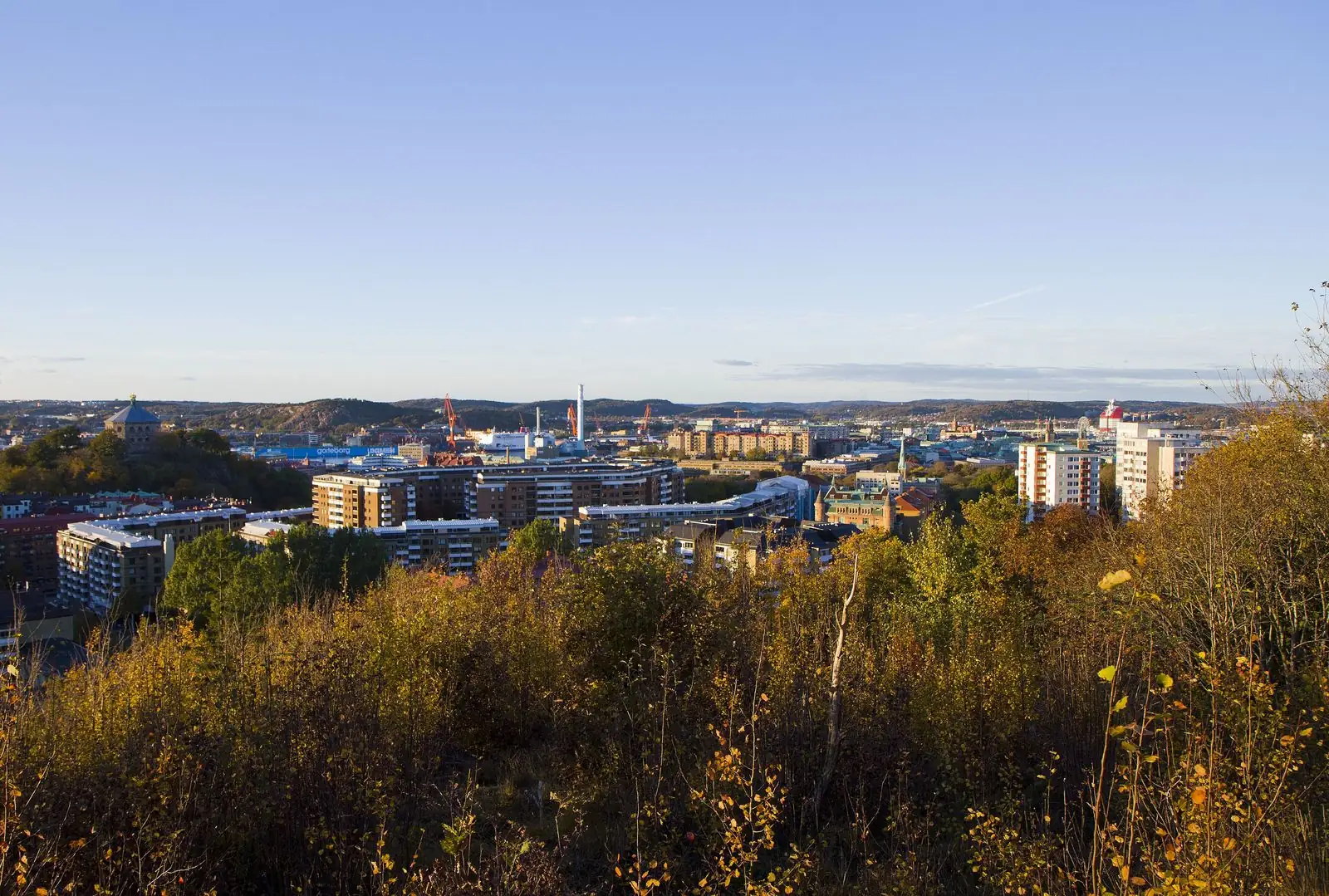 Utsikt över Göteborg från Guldheden