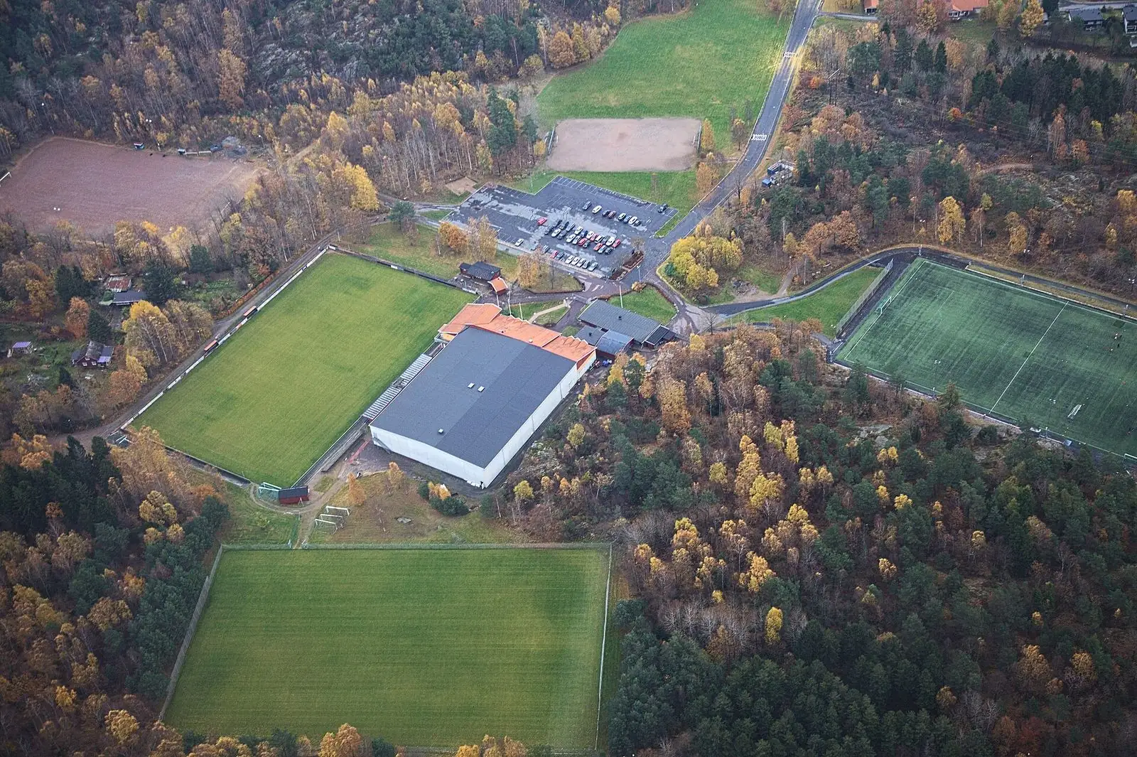 Flygbild över Hjällbo