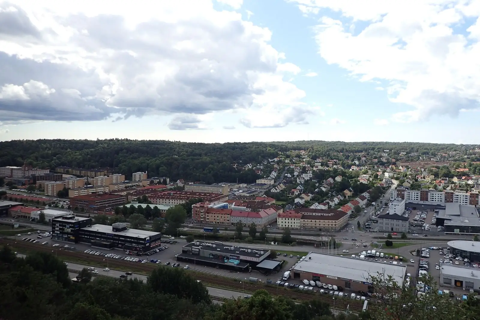 Krokslätt sett från Kallebäck
