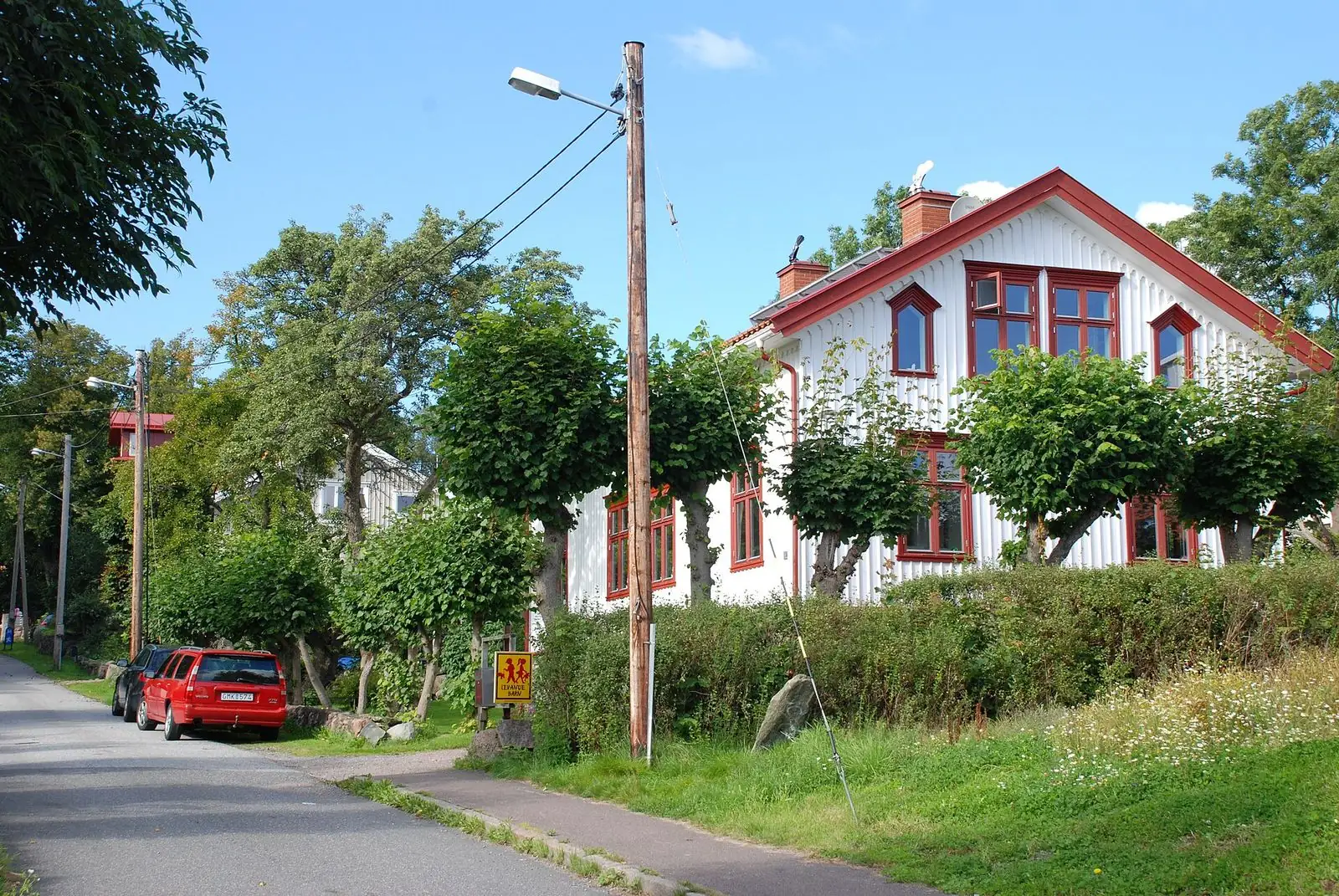 Hus vid Gamla Lundbygatan