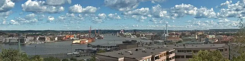 Utsikt över hamnen från Masthugget