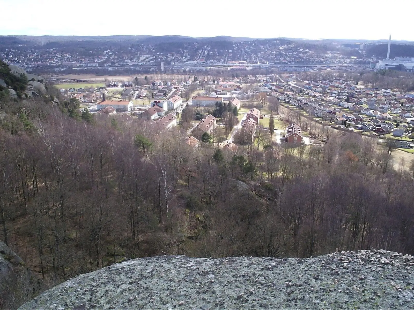 Utby och Sävedalen sedda från Utbybergen