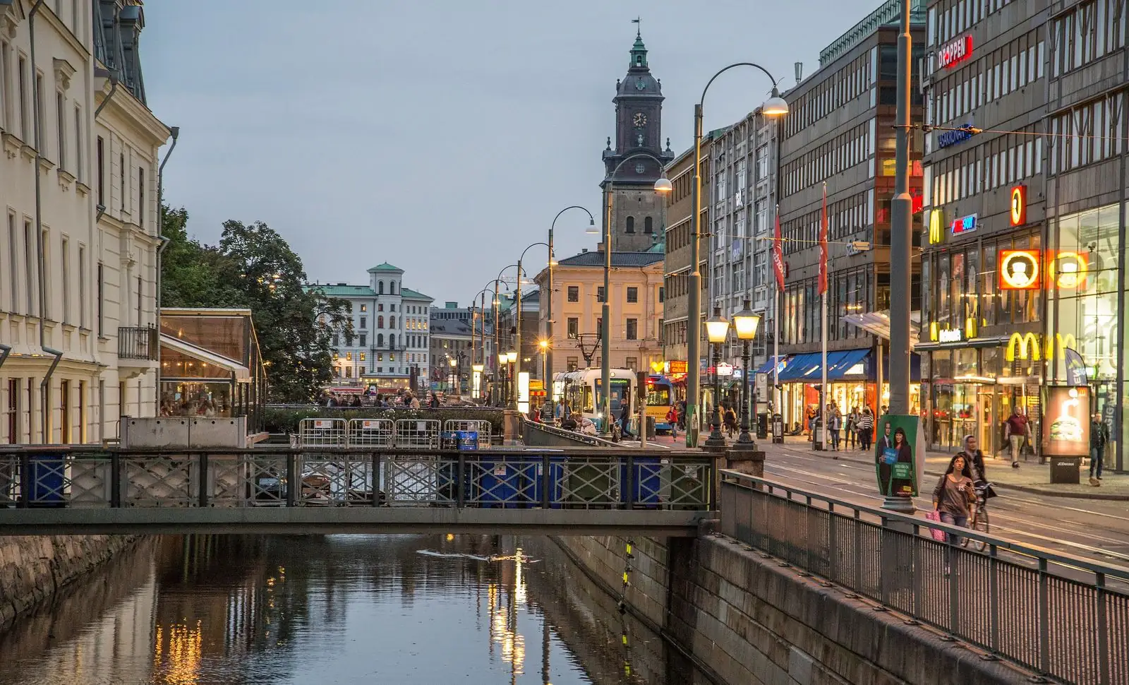 Kanalen genom centrala Göteborg