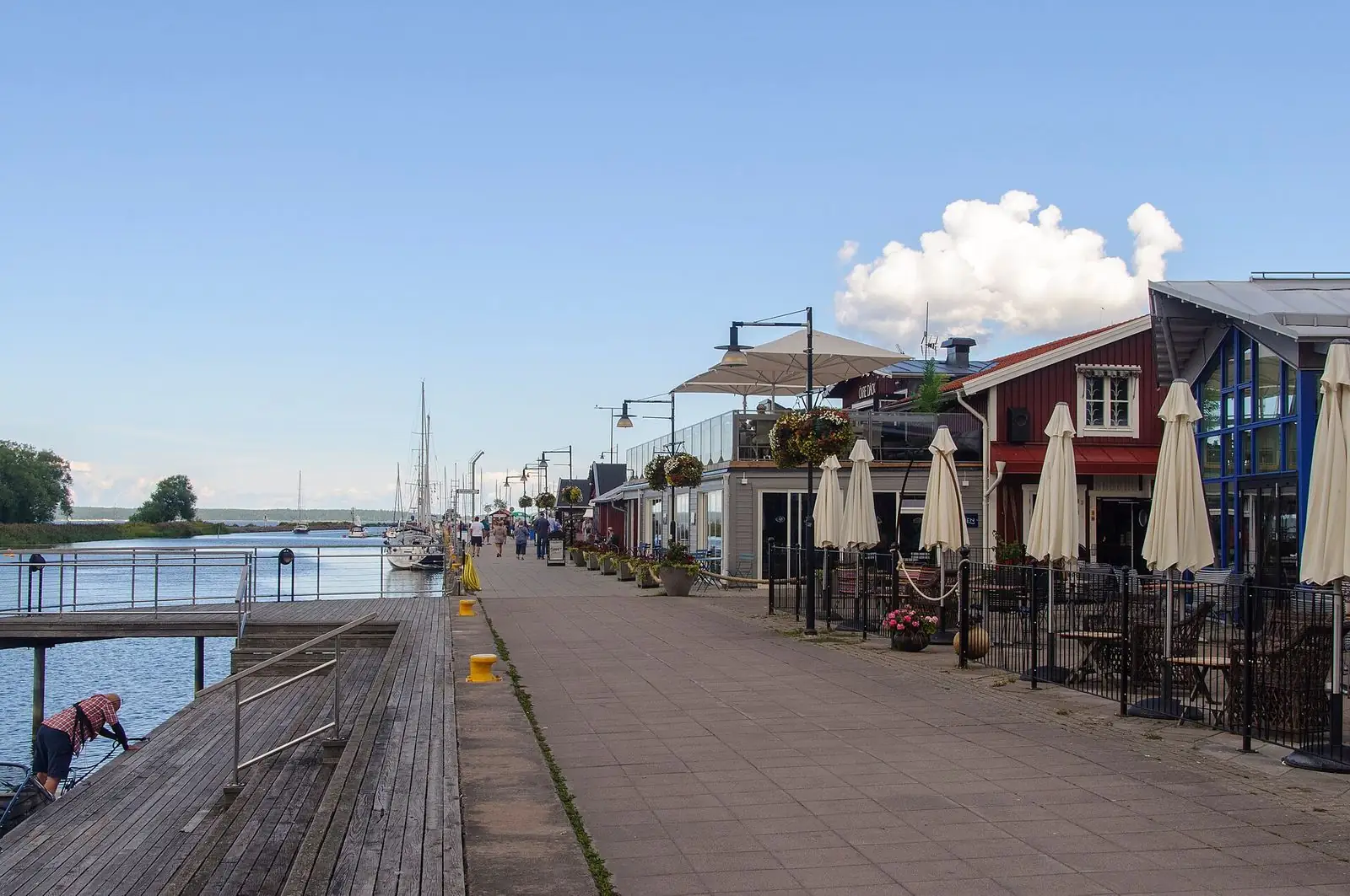 Hamnpromenaden i Mariestad