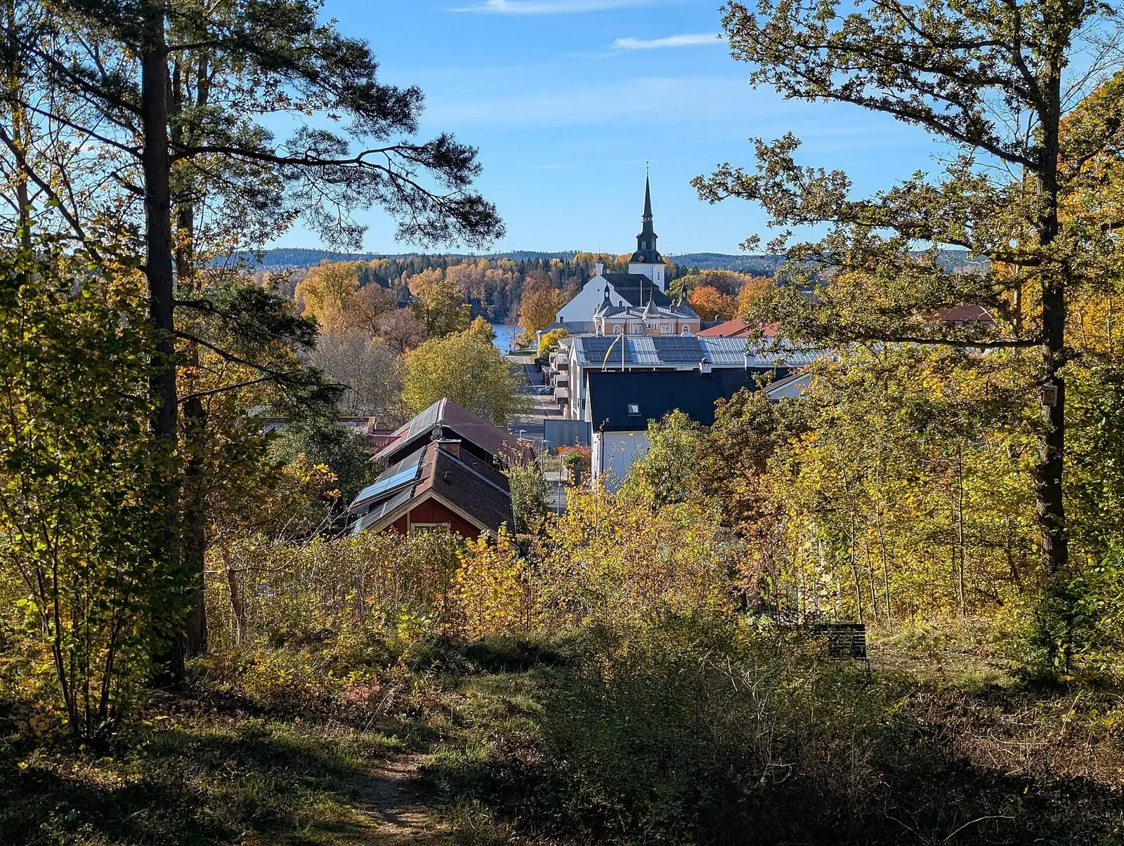 Utsikt över Lindesberg från Kyrkberget