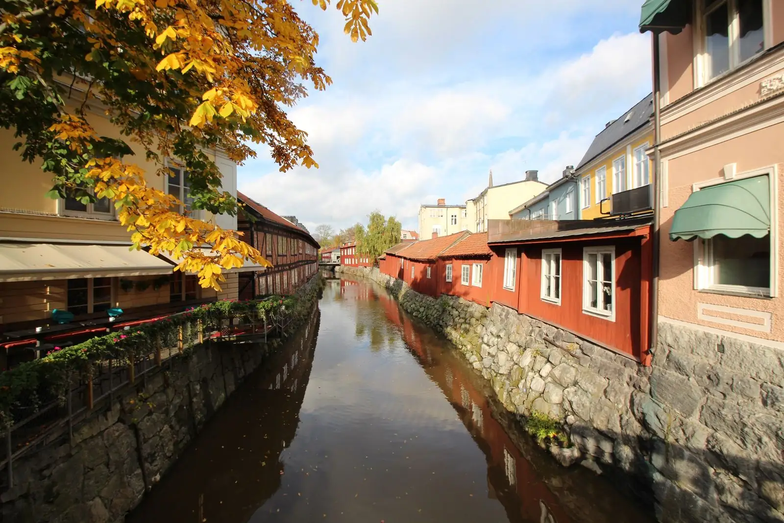 Svartån och korsvirkeshuset i Västerås
