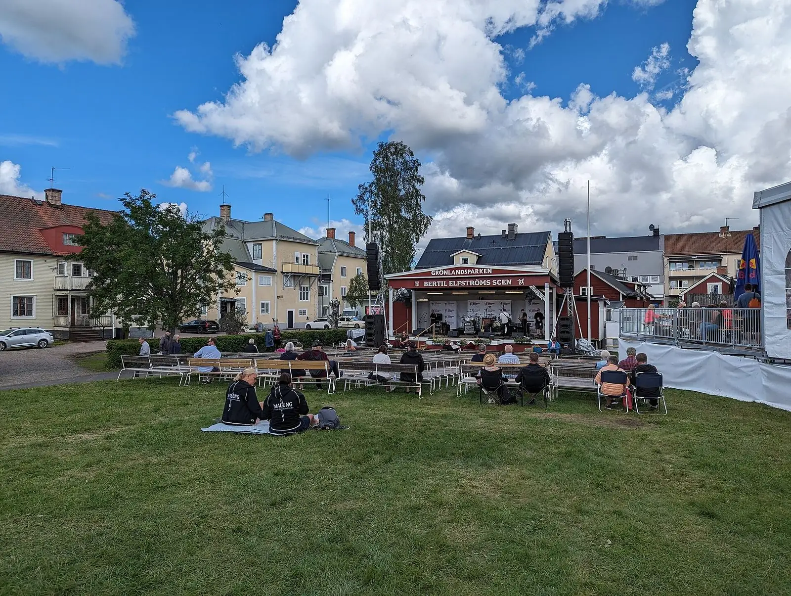 Scenen i Malung en sommardag