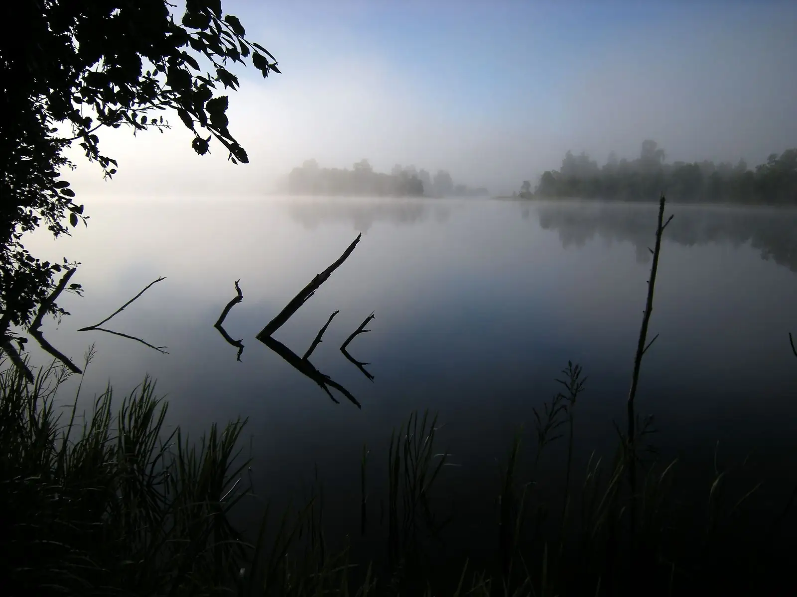 Dalälven vid Borlänge en tidig morgon