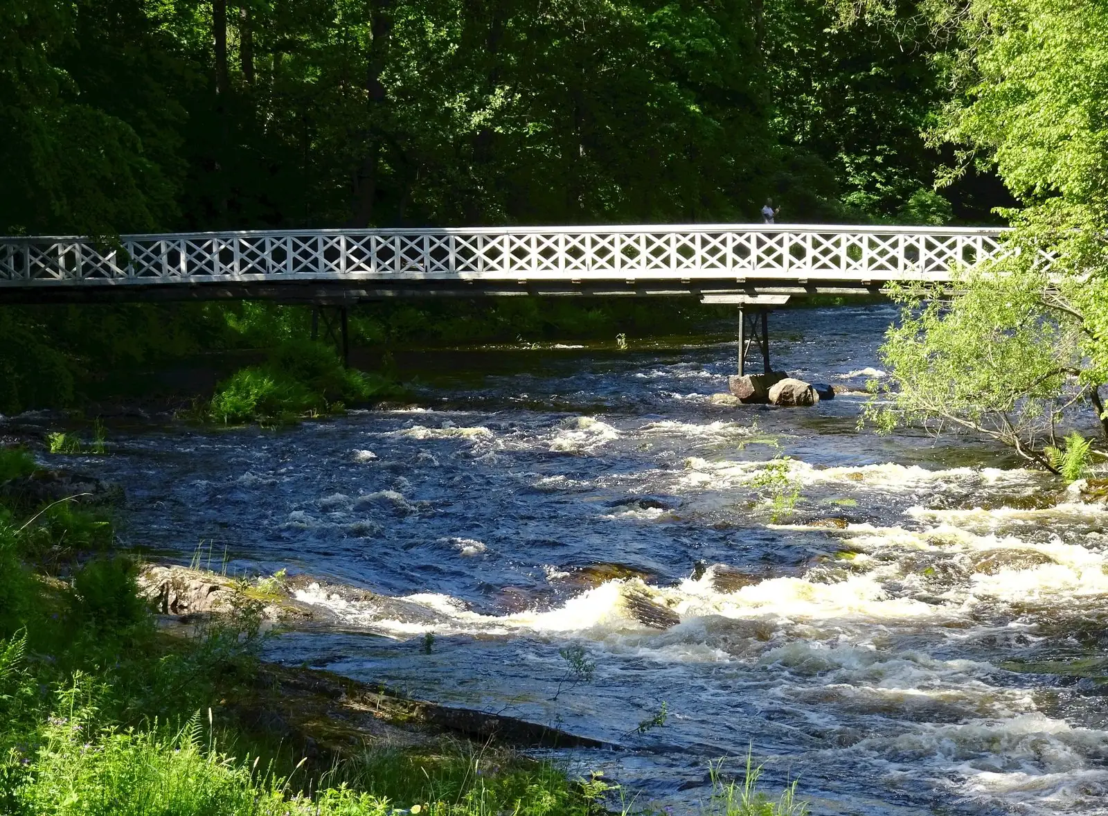 Bro över forsen i Ludvika