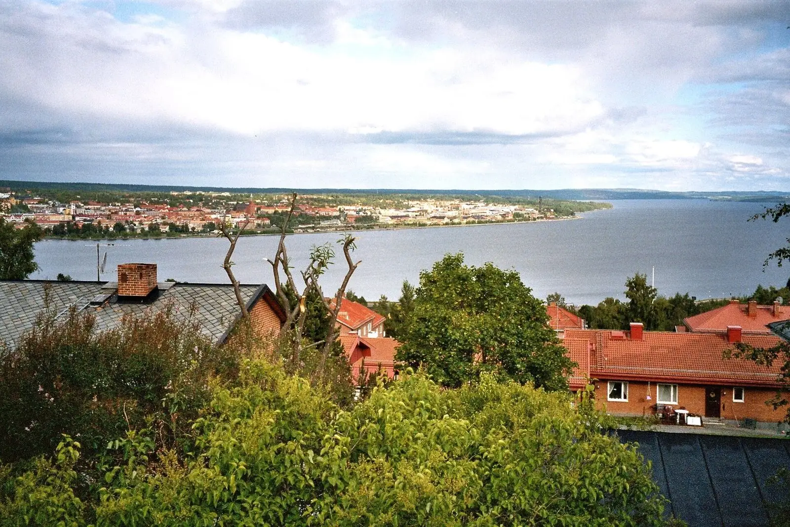 Utsikt från Frösön mot Östersund och Storsjön