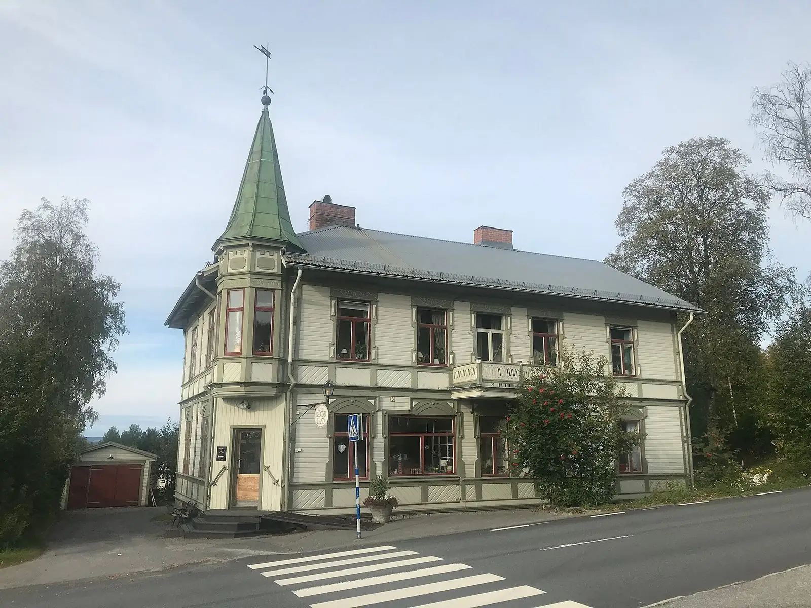 Gammalt trähus i Vilhelmina