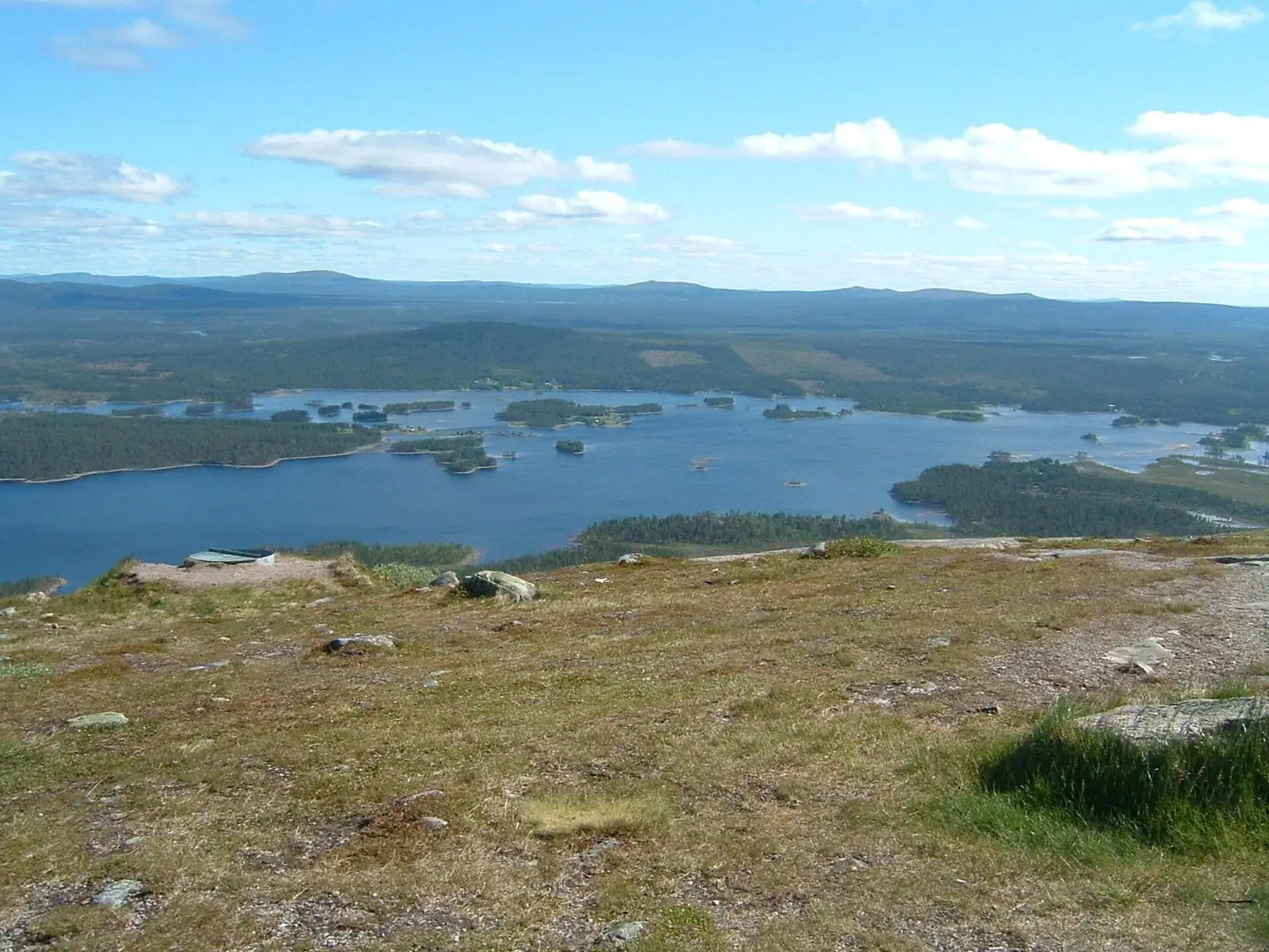 Utsikt över Hornavans öar