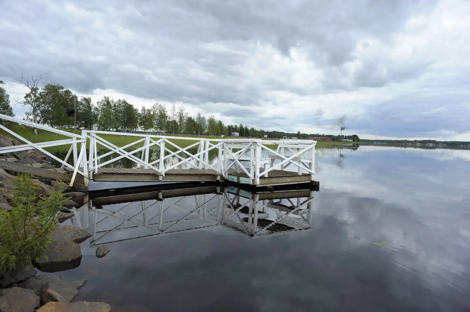 Brygga vid Kalixälven