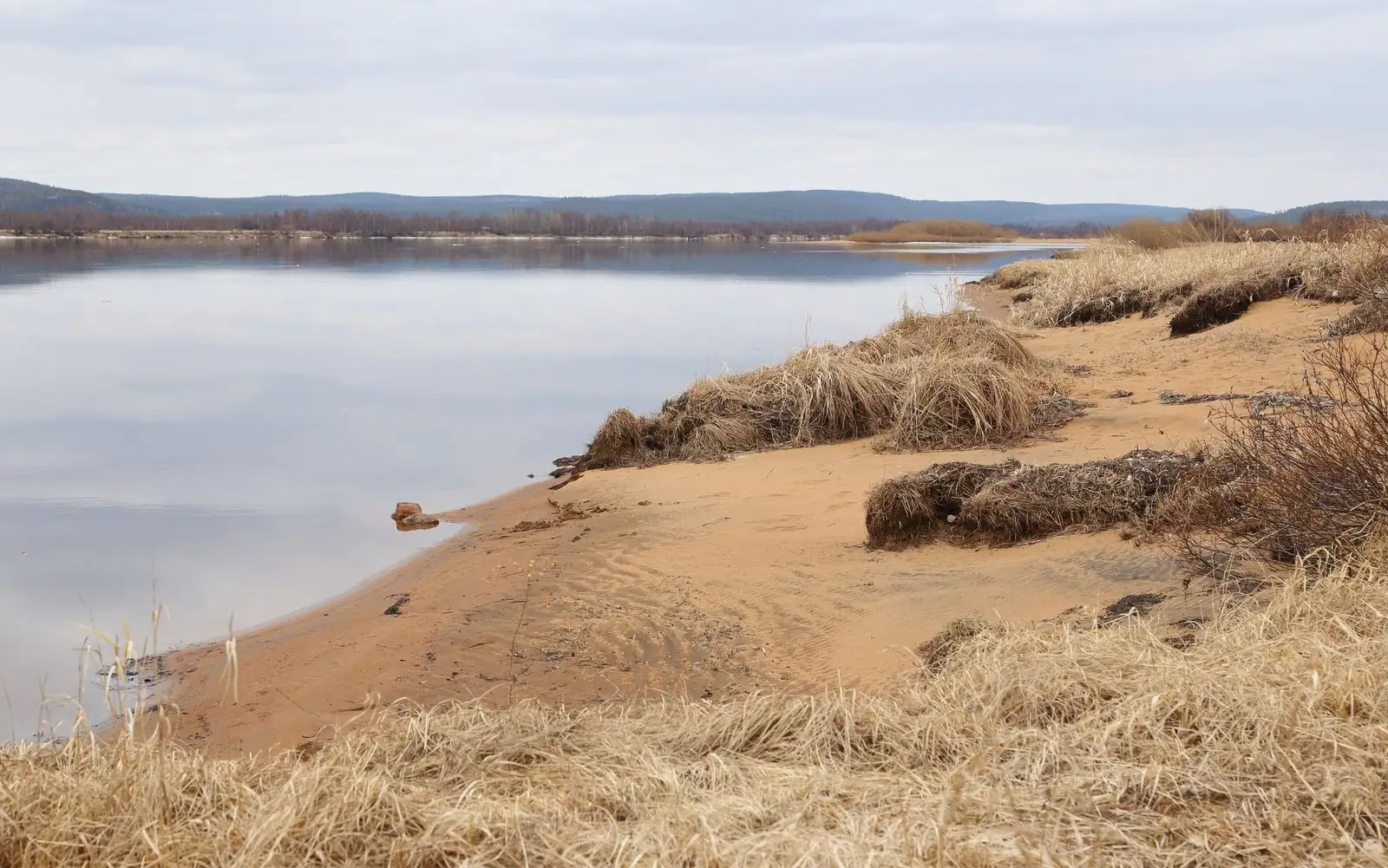 Sandstrand vid Torneälven